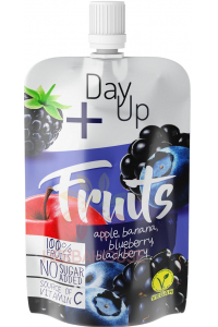 Obrázok pre DayUp Fruits Piure de fructe cu mere, banane afine și mure (100g)