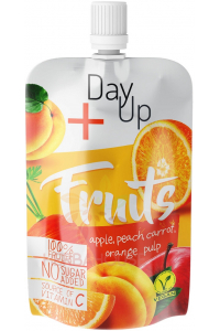 Obrázok pre DayUp Fruits Piure de fructe cu mere, piersici, morcov și portocale (100g)