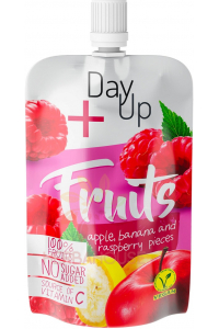 Obrázok pre DayUp Fruits Piure de fructe cu mere, banane și zmeură (100g)