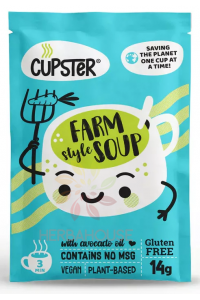 Éden Prémium Cupster Supă instantă de fermier cu paste fără gluten și granule proteice din mazăre (14g) Obrázok pre Éden Prémium Cupster Supă instantă de fermier cu paste fără gluten și granule proteice din mazăre (14g)