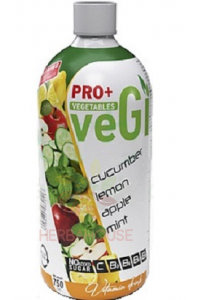 Obrázok pre PRO+ Legume Băutură necarbogazoasă cu energie scăzută cu vitamina C, B3, B5, B9 și îndulcitori - castraveți, lămâie, măr, mentă (750ml)
