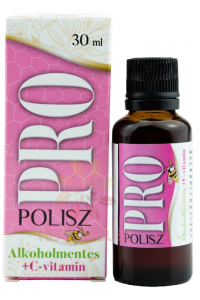 Obrázok pre Pro/Polisz Extract de propolis cu 1000mg Vitamina C - picaturi fara alcool (30ml)