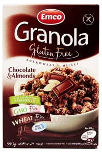 Obrázok pre Emco Granola cu migdale și ciocolată fără gluten (340g)