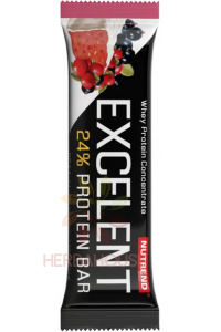 Obrázok pre Nutrend Excelent Fără gluten Baton proteic cu coacăze negre și merișoare (85g)