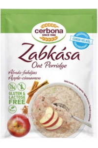 Obrázok pre Cerbona Făină de ovăz cu mere și scorțișoară fără gluten fără adaos de zahăr cu îndulcitor (50g)