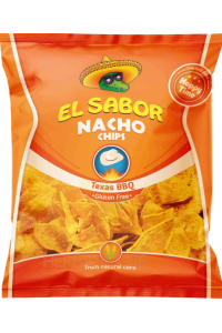 Obrázok pre El Sabor Chipsuri Nachos fără gluten cu aromă de grătar (225g)