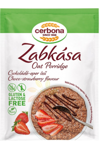 Obrázok pre Cerbona Fără gluten terci de ovăz cu ciocolata si capsuni (50g)
