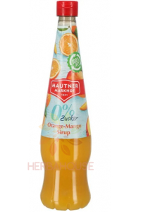 Obrázok pre Mautner Markhof Sirop cu aromă de portocale și mango cu îndulcitori (700ml)