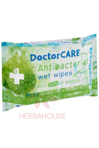 Obrázok pre DoctorCare Servetele umede antibacteriene cu extract de Aloe Vera (72buc)