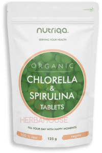 Obrázok pre Nutriqa Bio Spirulina si Chlorella tablete (125g)