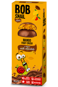 Obrázok pre Bob Snail Choco Delicatese de fructe în ciocolată fără zahăr adăugat - mango (30g)