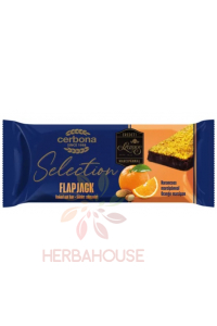 Obrázok pre Cerbona Selection Flapjack Baton de ovăz cu marțipan portocaliu, semiînmuiat (40g)