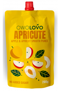 Obrázok pre Owolovo Piure de fructe fără adaos de zahăr - mere, caise (200g)