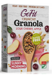 Obrázok pre Avena GoFit Granola fără gluten fără adaos de zahăr - cireșe și mere (250g)