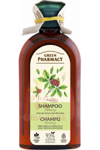 Obrázok pre Green Pharmacy Șampon din plante pentru scalp gras și păr uscat, cu ginseng (350ml)