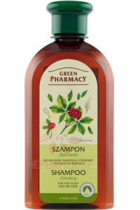 Obrázok pre Green Pharmacy Șampon din plante pentru scalp gras și păr uscat, cu ginseng (350ml)