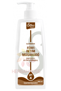 Obrázok pre Sába Gel de spălat bărbătesc pentru igiena intimă cu extract de ginseng cu dozator - fără parfum (400ml)