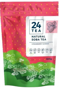 Obrázok pre 24Tea Natural Soba Ceai de hrișcă cu aromă de căpșuni (100g)