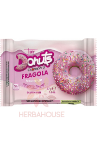 Obrázok pre Cuorenero Donuts Căpșuni Gogoașă fără gluten cu acoperire de zahăr și stropire (37g)