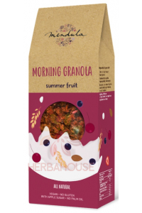 Obrázok pre Mendula Summer Fruit Granola fără gluten - cireșe, căpșuni și coacăze negre (300g)