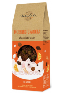 Obrázok pre Mendula Chocolate Lover Granola fără gluten - portocale și ciocolată neagră (300g)