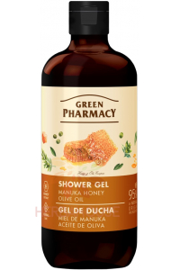 Obrázok pre Green Pharmacy Gel de duș miere de Manuka și ulei de măsline (500ml)