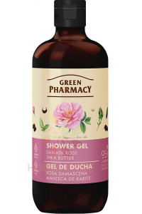 Obrázok pre Green Pharmacy Gel de dus trandafir de Damasc si unt de shea (500ml)