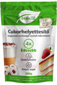 Obrázok pre Benefitt Înlocuitor de zahăr cu efect de îndulcire de 4 ori mai mare (500g)