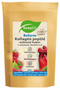 Obrázok pre Benefitt Reform Băutură cu peptide de colagen din carne de vită în pudră cu vitamina C și stevie - aromă de zmeură (300g)