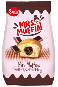 Obrázok pre Mrs.Muffin Mini briose cu umplutură de ciocolată (200g)