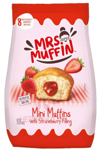 Obrázok pre Mrs.Muffin Mini brioșe cu umplutură de căpșuni (200g)