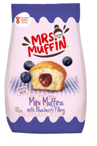 Obrázok pre Mrs.Muffin Mini briose cu umplutură de afine (200g)