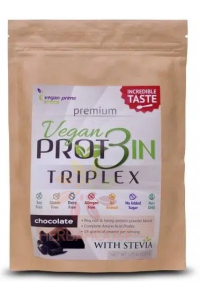 Obrázok pre Vegan Prime Vegan Prot3in Triplex fără adaos de zahăr cu stevie - ciocolată (550g)