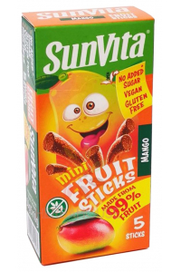 Obrázok pre SunVita Mini batoane cu fructe fără gluten fără adaos de zahăr - mango (50g)