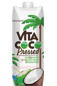 Obrázok pre Vita Coco Pressed Apă de nucă de cocos cu piure de nucă de cocos (330ml)