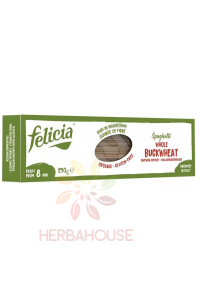 Obrázok pre Felicia Bio Paste din hrișcă fără gluten - spaghete (250g)