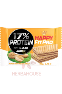 Obrázok pre Flis Happy Fit Pro Napolitane cu umplutură de arahide fără zahăr (95g)