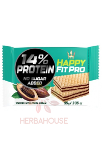 Obrázok pre Flis Happy Fit Pro Napolitane cu umplutură de cacao fără zahăr (95g)