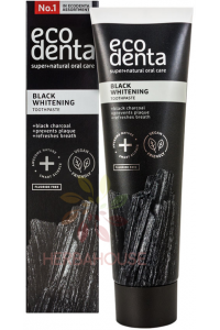 Obrázok pre Ecodenta Black Whitening pastă de dinți pentru albire fără fluor (75ml)