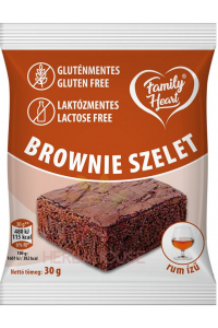 Obrázok pre Family Heart Brownie de cacao fără gluten și fără lactoză cu aromă de rom (30g)