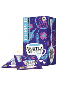 Obrázok pre Cupper® Nightea Night Bio Ceai din plante din fructe porționat cu scorțișoară, mușețel, rooibos și aromă naturală de portocale (20buc)