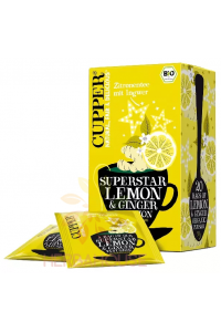 Obrázok pre Cupper® Superstar Bio fructe și ceai de plante porționate cu lămâie și ghimbir (20buc)