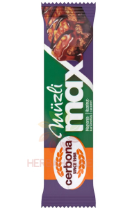 Obrázok pre Cerbona Müzli Max Baton Muesli cu aromă de alune și caramel (30g)