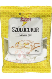 Obrázok pre Microse Zahăr din struguri pastile cu aromă de lămâie (75g)