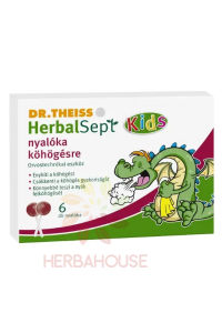 Obrázok pre Dr.Theiss HerbalSept Kids acadele pentru tuse (6buc)