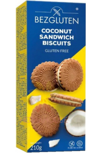 Obrázok pre Bezgluten Fără gluten fursecuri cacao și umplutură de cocos (210g)