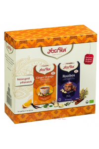 Obrázok pre Yogi Tea® Bio Ceaiuri ayurvedice Ghimbir portocale cu vanilie si Rooibos - pachet cadou (34buc)