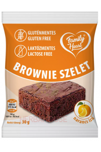 Obrázok pre Family Heart Fără de gluten și lactoză Brownie felie de cacao cu aromă de portocale (30g)