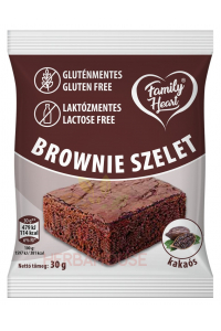 Obrázok pre Family Heart Fără de gluten și lactoză Brownie felie de cacao (30g)