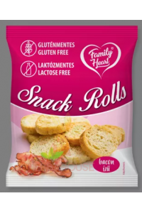 Obrázok pre Family Heart Snack Rolls Pâine prăjiți, aromați, fără gluten și fără lactoză - aromă de slănină (40g)